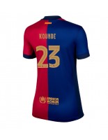 Barcelona Jules Kounde #23 Domácí Dres pro Dámské 2024-25 Krátký Rukáv